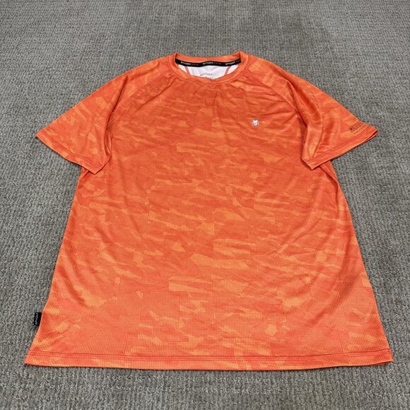 Spyder T-Shirt Orange Short Sleeve Men’s Size Medium - Picture 1 of 11